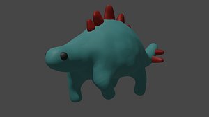 plasticine dinosaur