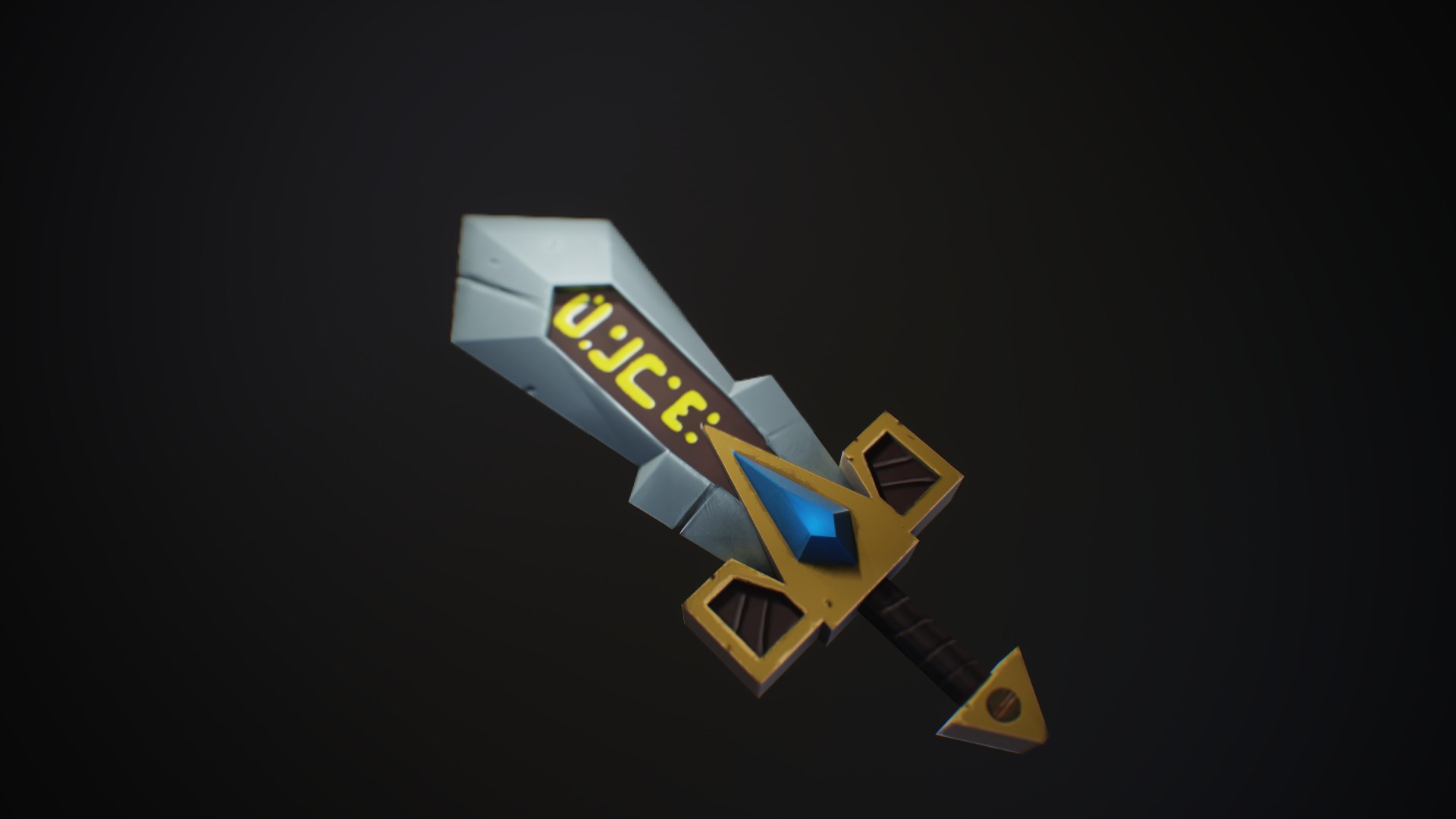 Stylized Sword With Runes 3D Model - TurboSquid 1860985