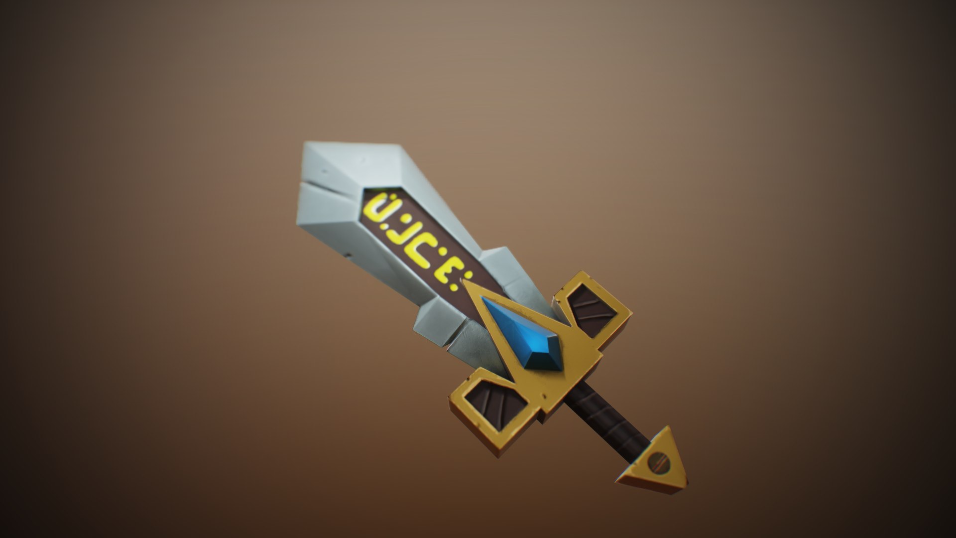 Stylized Sword With Runes 3D Model - TurboSquid 1860985