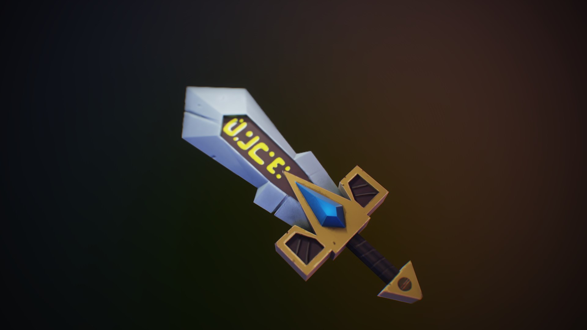 Stylized Sword With Runes 3D Model - TurboSquid 1860985