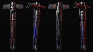 Kylo Rens Lightsaber - 8k 3D model