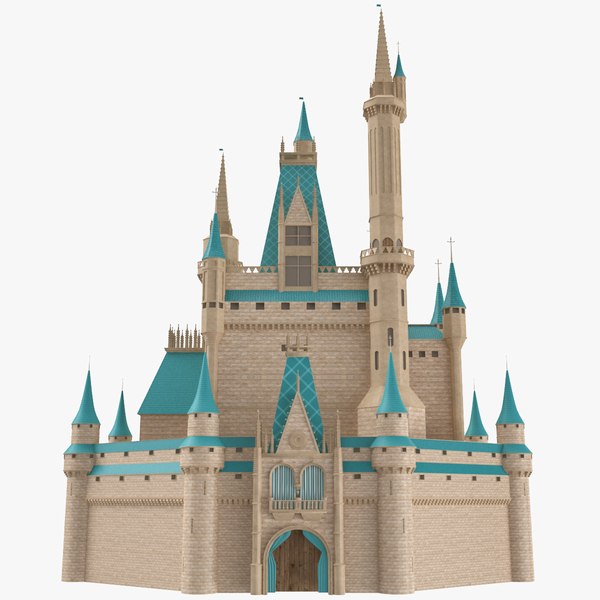 3D castle disney style model