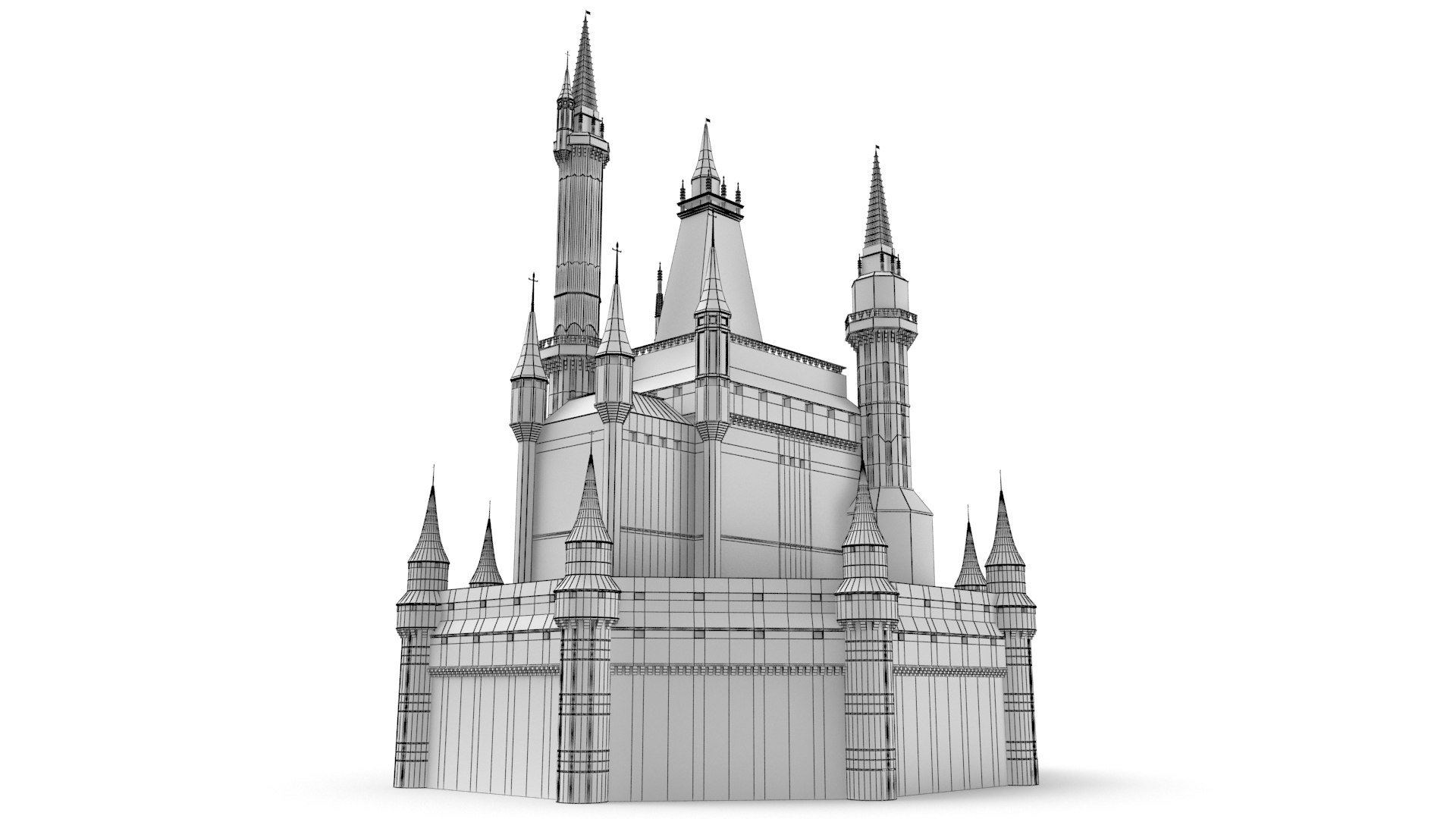 3D castle disney style model - TurboSquid 1462012