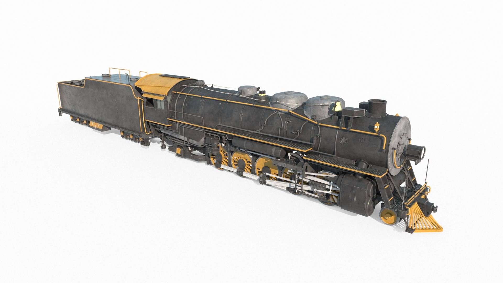 3D Old Style Gasoline Locomotive Model - TurboSquid 2359706