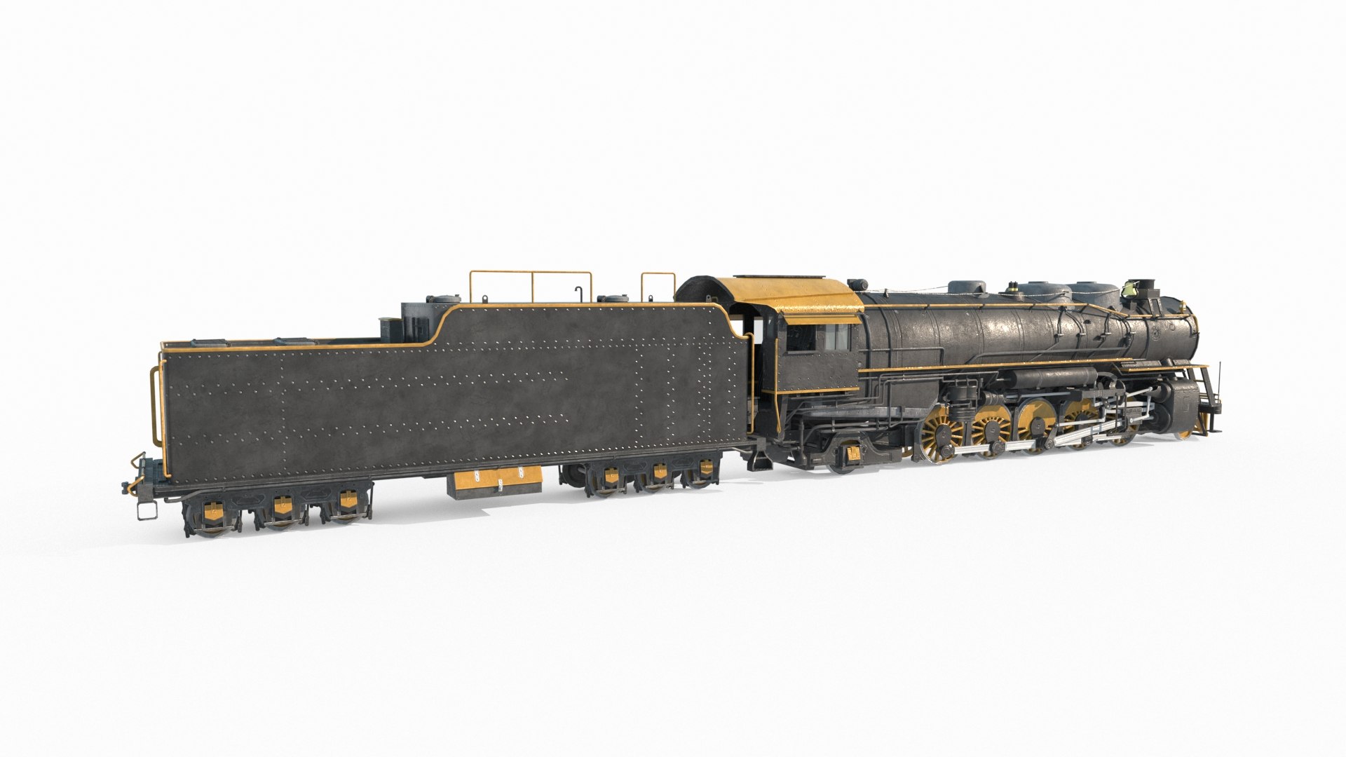 3D Old Style Gasoline Locomotive Model - TurboSquid 2359706