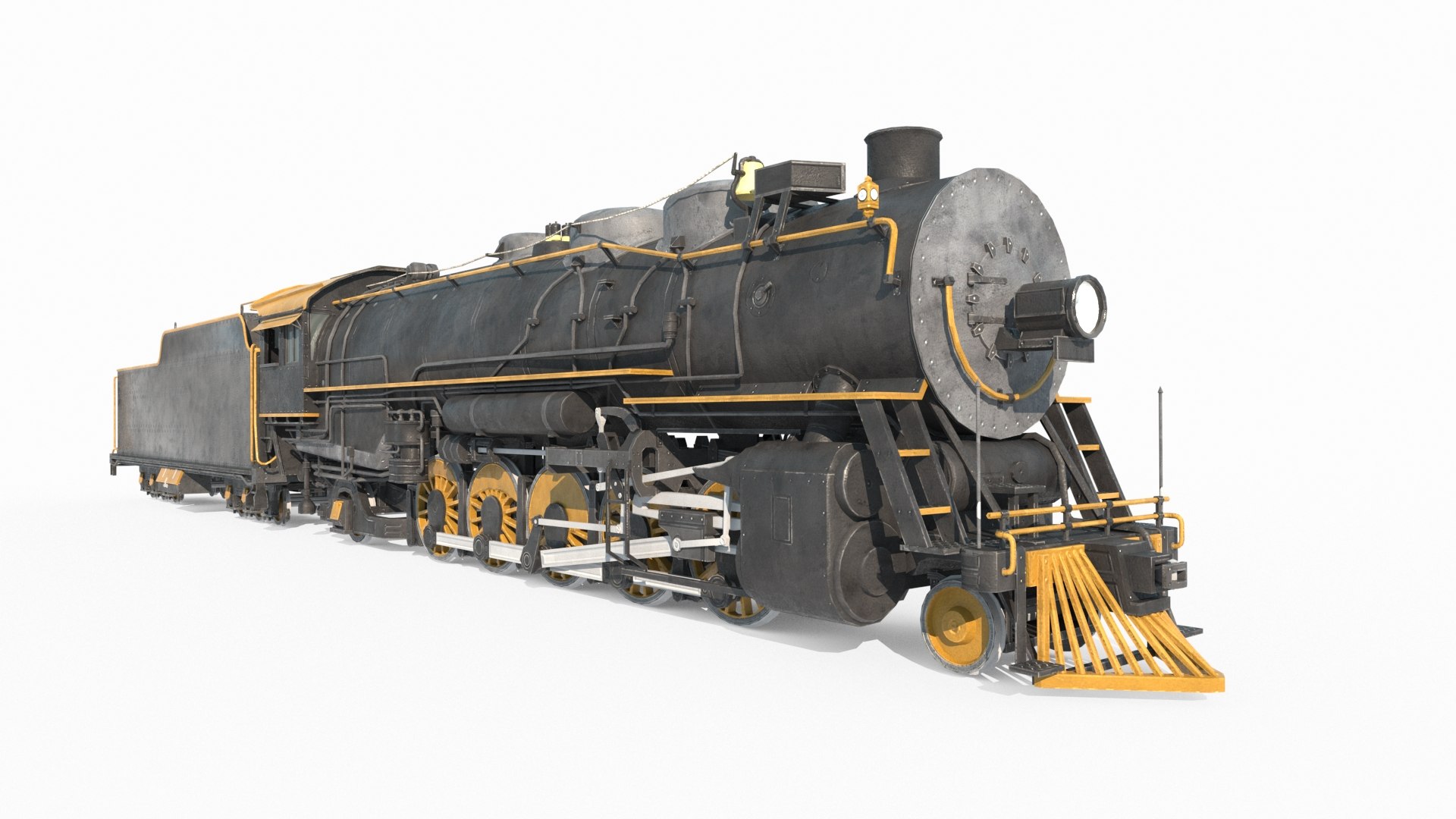 3D Old Style Gasoline Locomotive Model - TurboSquid 2359706