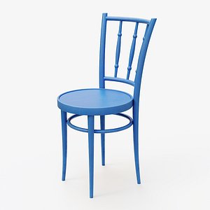 old painted wooden chair 3D model