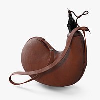 Leather Wineskin Brown