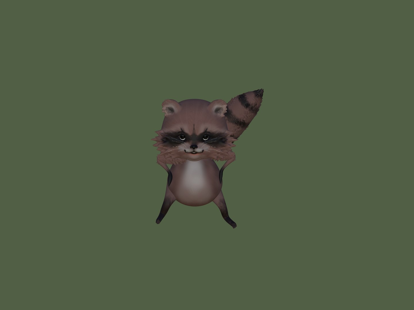 Raccoon 3D - TurboSquid 2155477