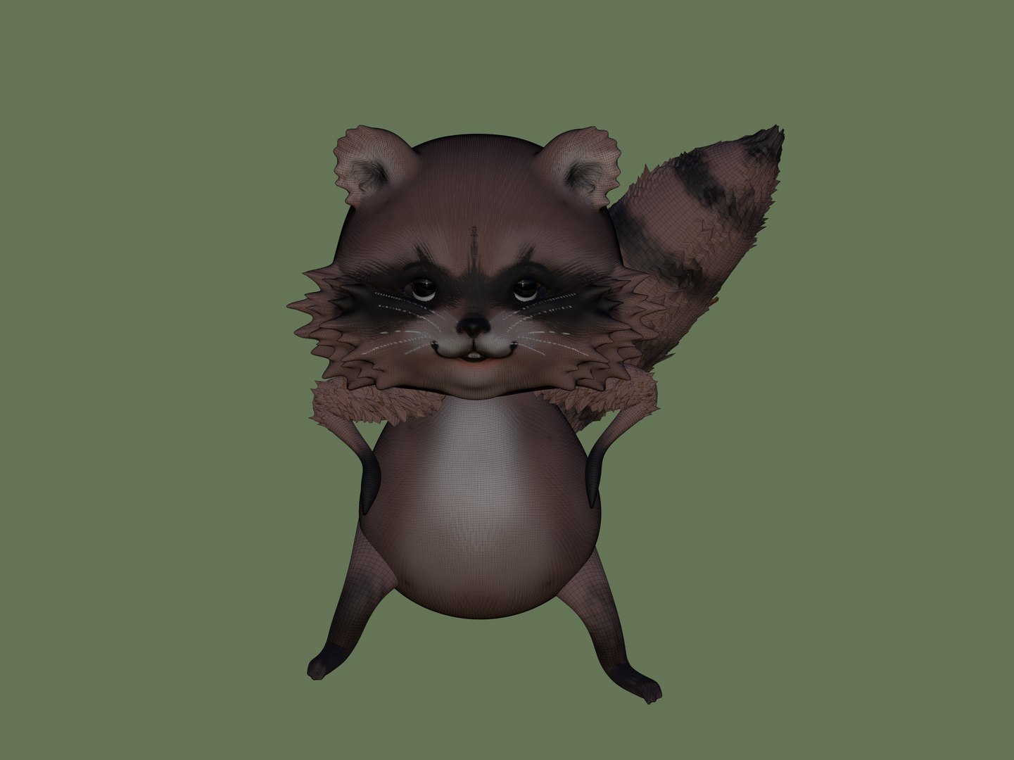 Raccoon 3D - TurboSquid 2155477