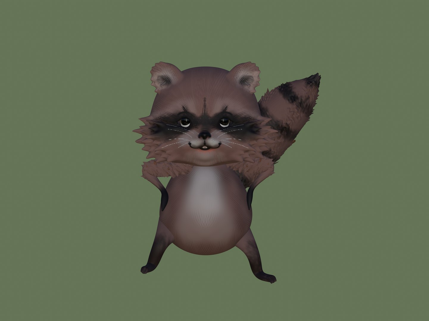 Raccoon 3D - TurboSquid 2155477
