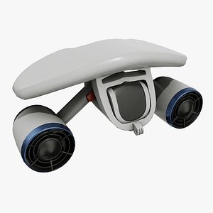 3D White Underwater Scooter model