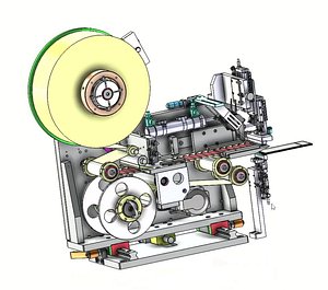 3D Design of Automatic PCB Labeling and Taping Machine 3D model