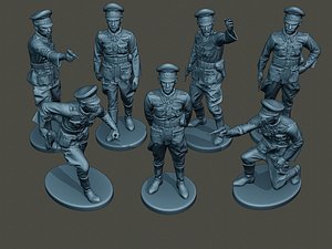3D model german officer ww2 g5