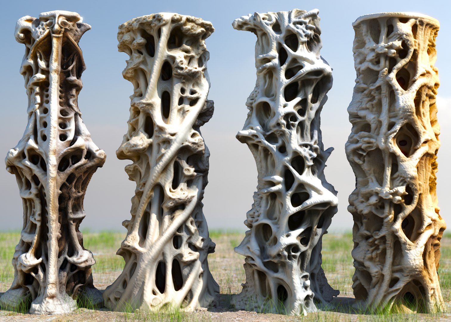 3D Model Classical Pillar Pack - TurboSquid 2184311