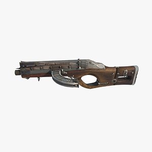 Magical style submachine gun 3D model
