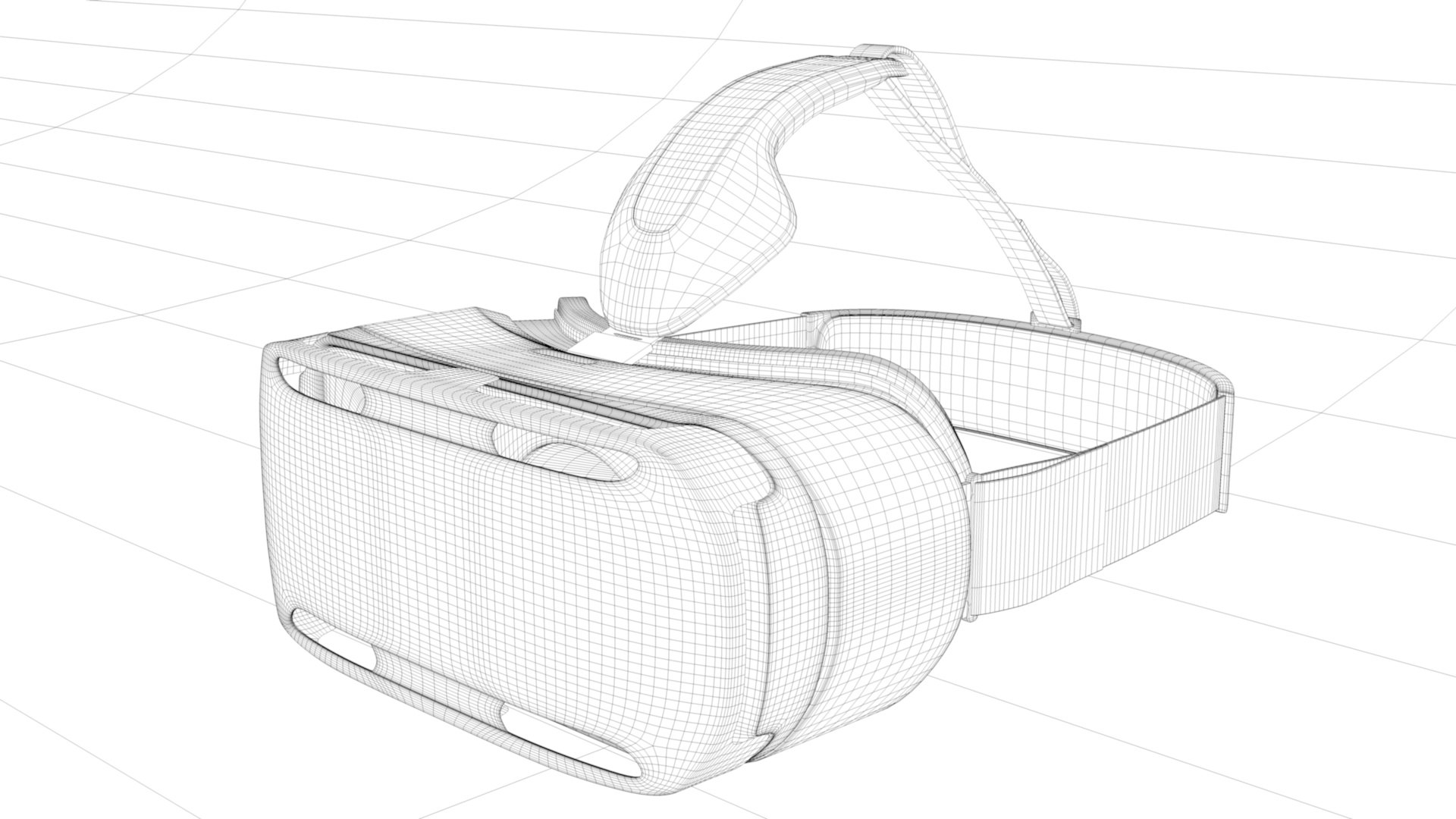Virtual Headset Samsung Gear 3d Model
