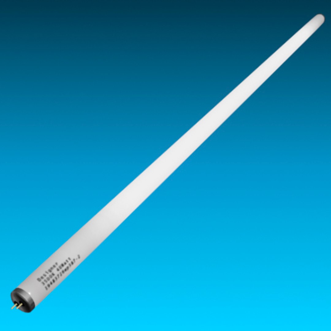 3d Model Fluorescent Bulb