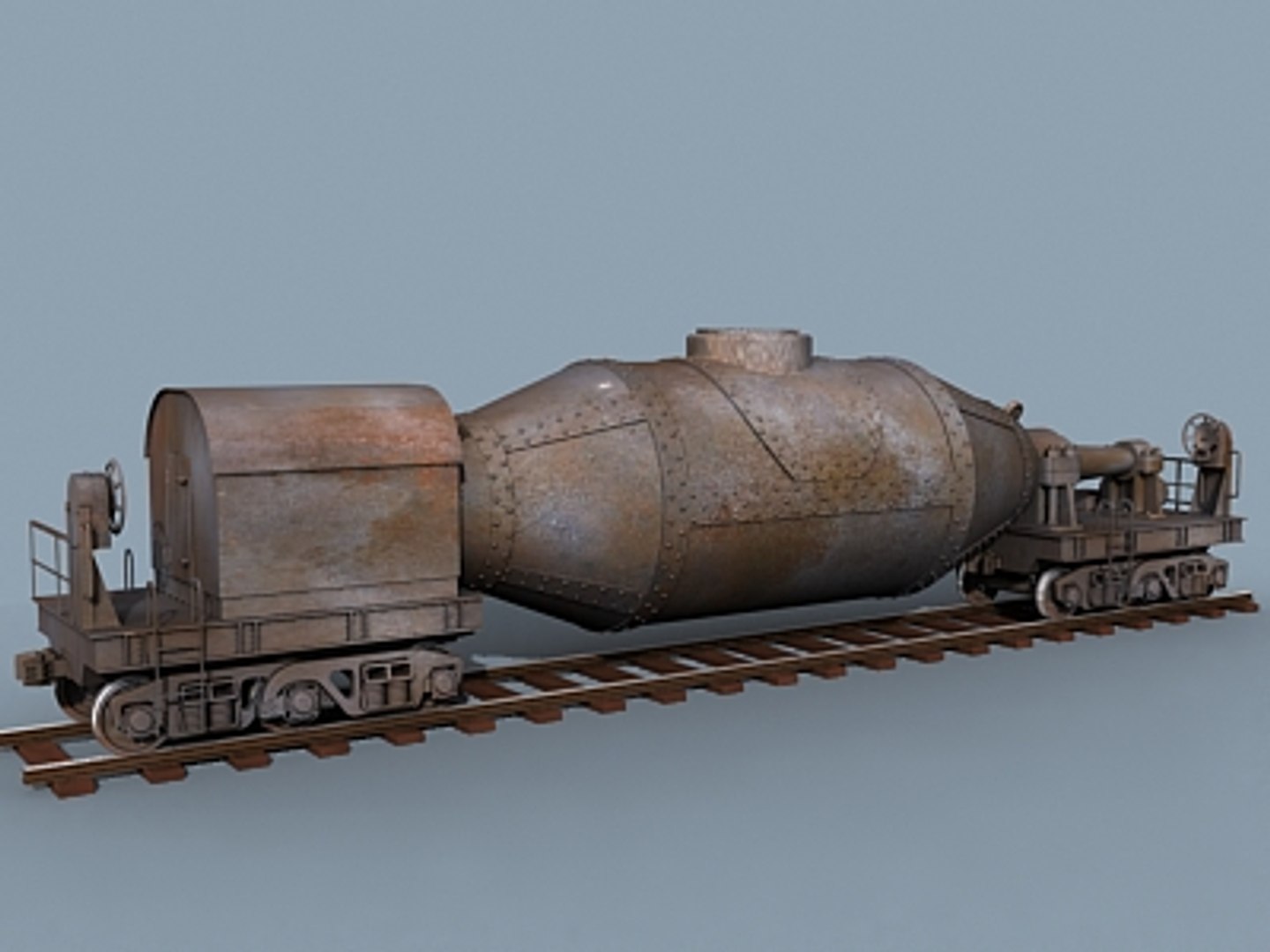 3d Steel Train