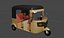Bajaji tuktuk toktok rickshaw baby taxi three wheel tricicle