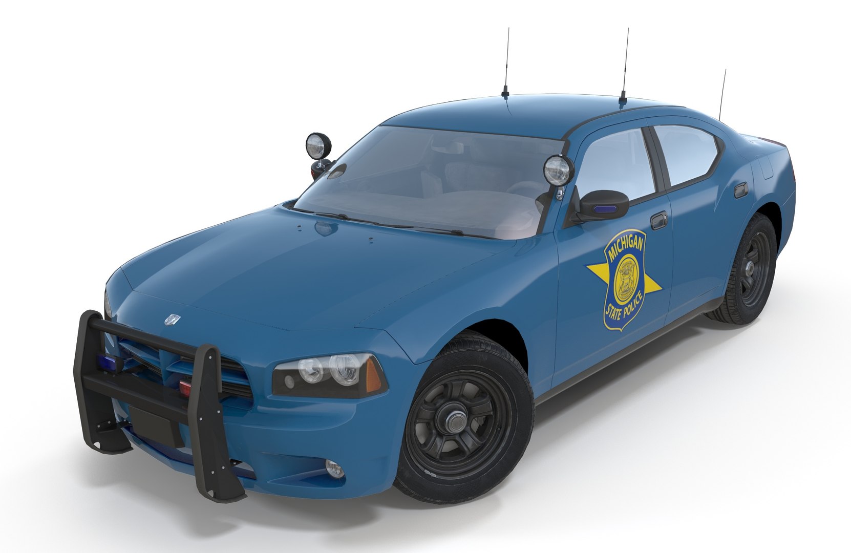 How to draw DODGE CHARGER police car 