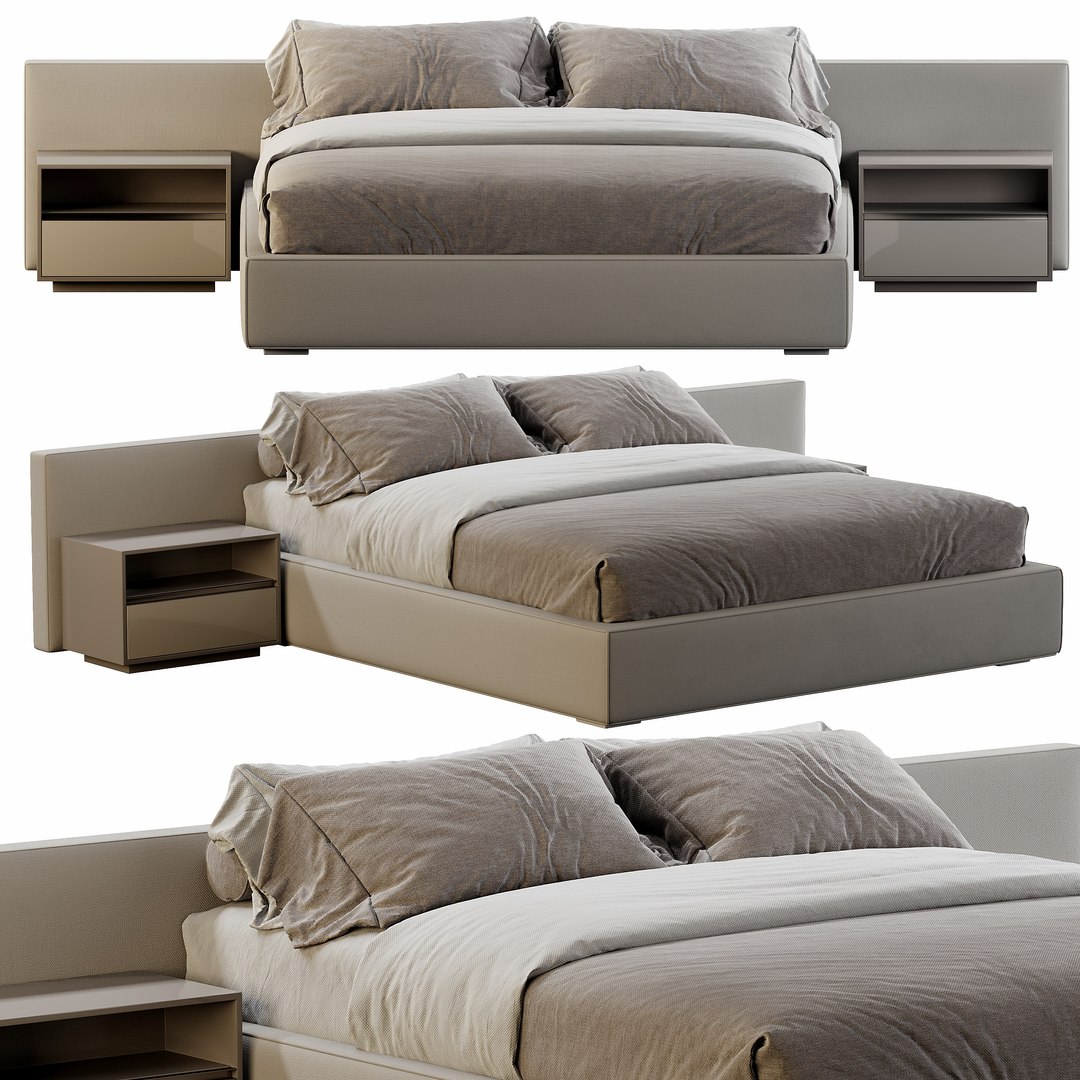 3D Felix Bowie Bed - TurboSquid 2120774