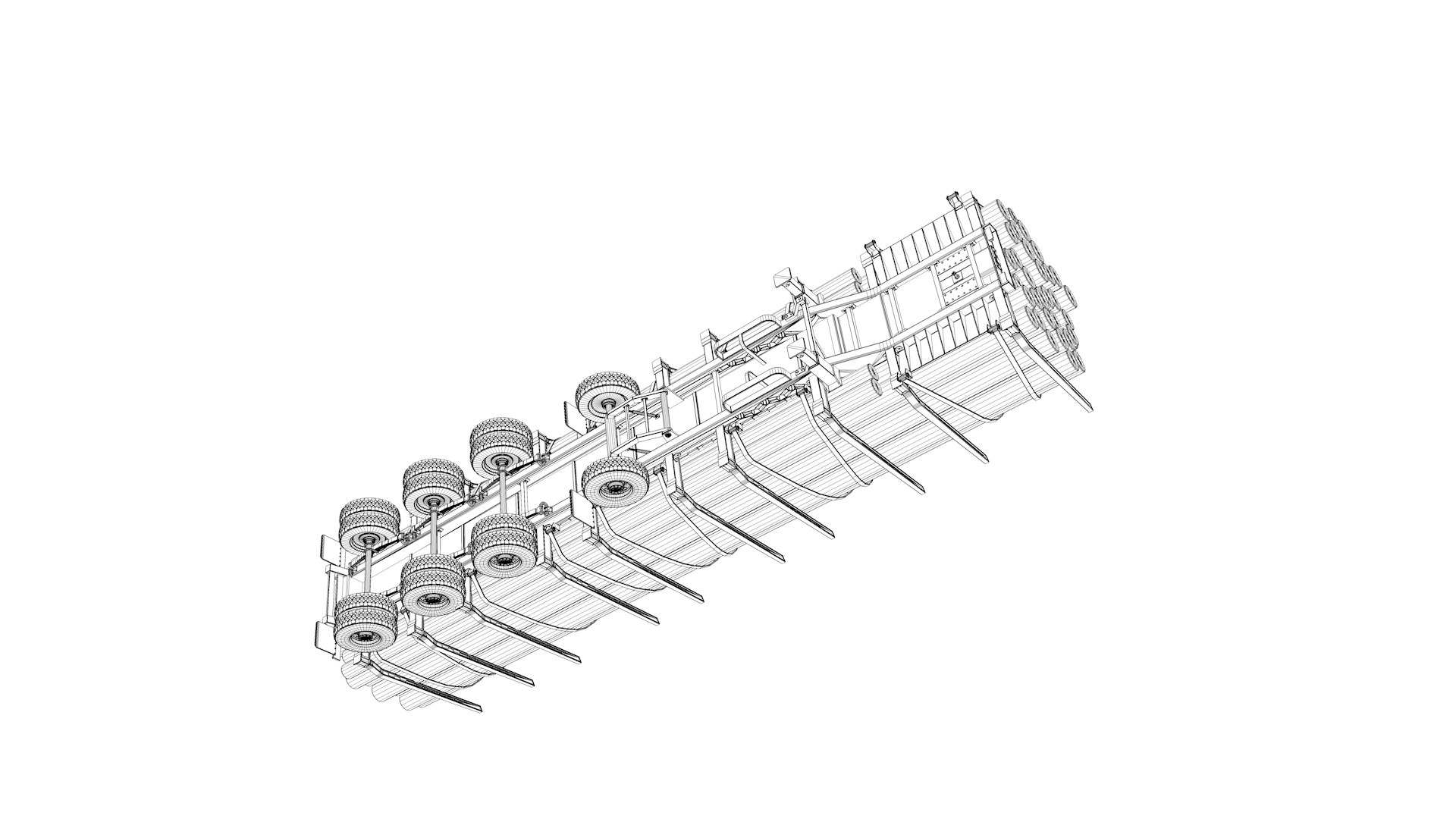 3D Logging Trailer Manac - TurboSquid 1930946