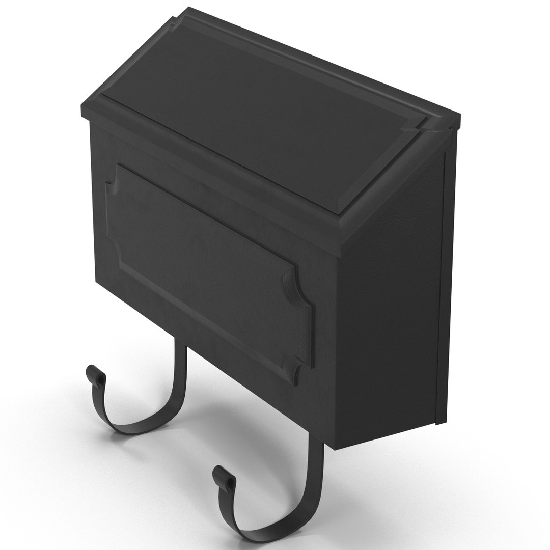 3d Model Of Wall Mount Mailbox 2