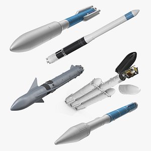 space launch vehicles 2 3D model