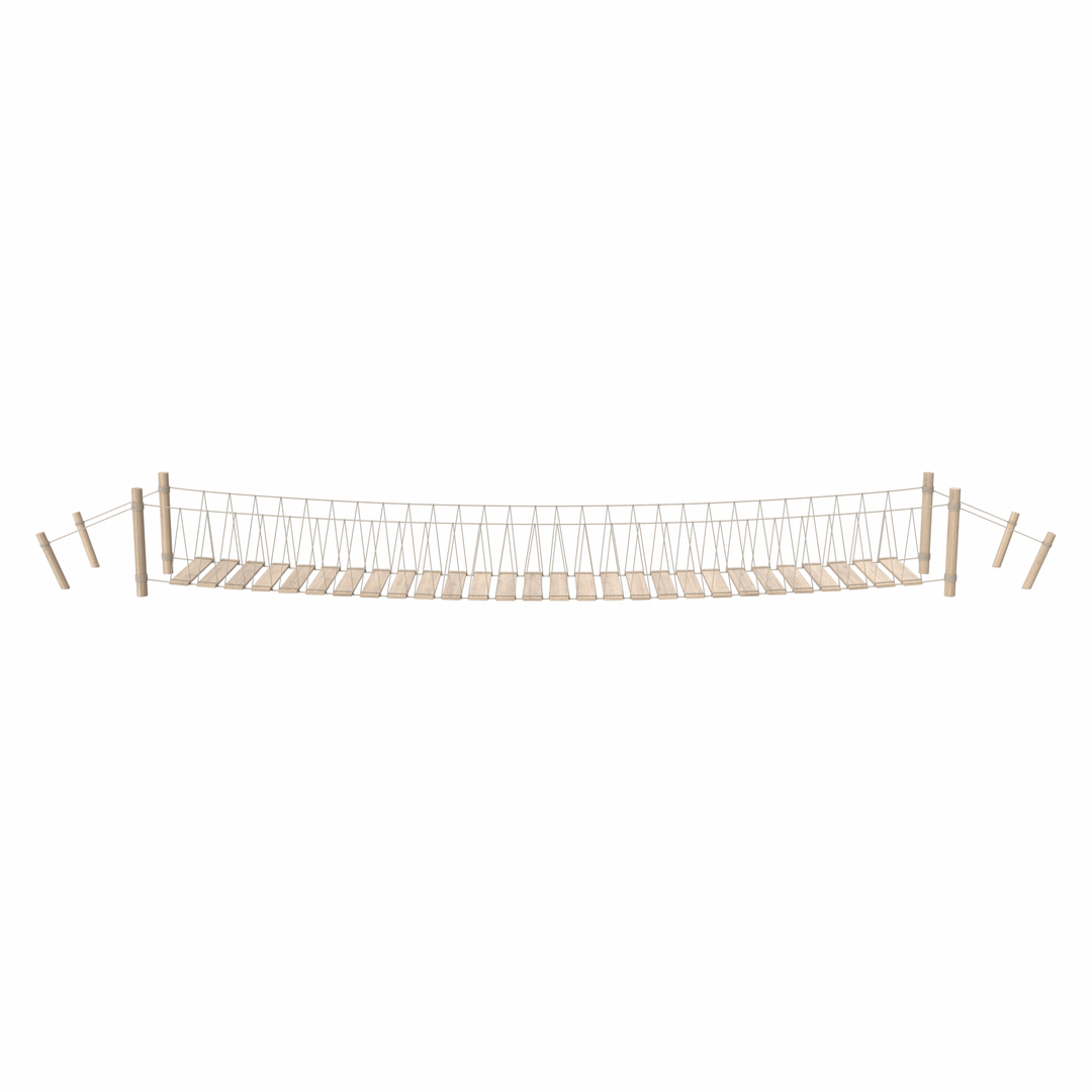 Rope Bridge 3D Model - TurboSquid 2245745