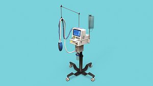 3D model Medical Ventilator LowPoly 3D Model