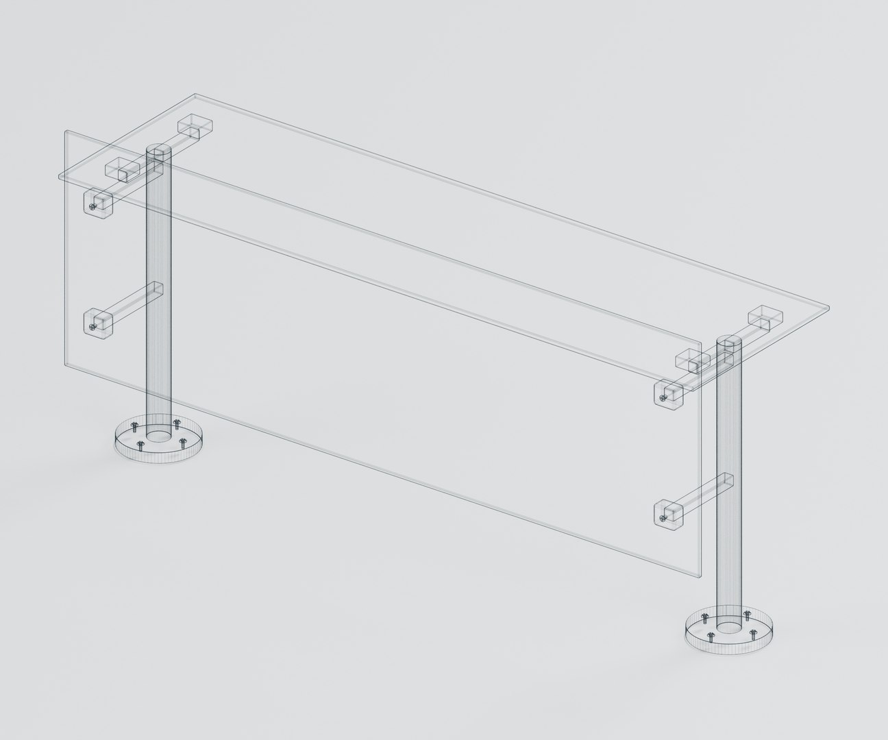 Countertop Buffet Sneeze Guard with Adjustable Glass and Clamps model https://p.turbosquid.com/ts-thumb/Wo/C4xH5q/ED/06_wire/jpg/1791509886/1920x1080/fit_q87/2ffe0f30b3bf739cb39cf1cb926fd18f73310cf5/06_wire.jpg