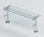Countertop Buffet Sneeze Guard with Adjustable Glass and Clamps