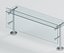 Countertop Buffet Sneeze Guard with Adjustable Glass and Clamps