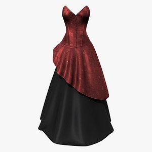 Strapless Bridal Corset Dress