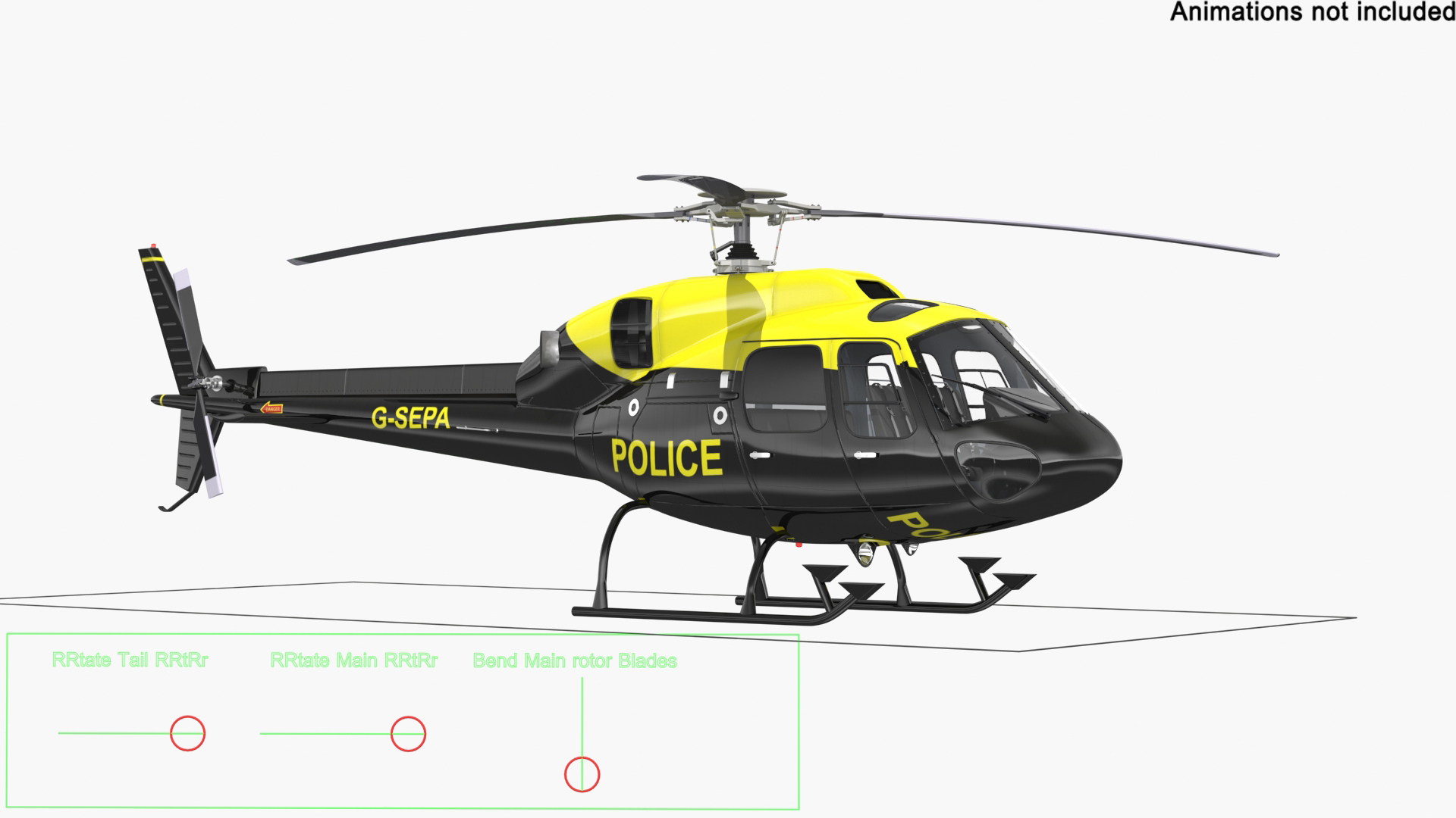 Police outlet helicopter model