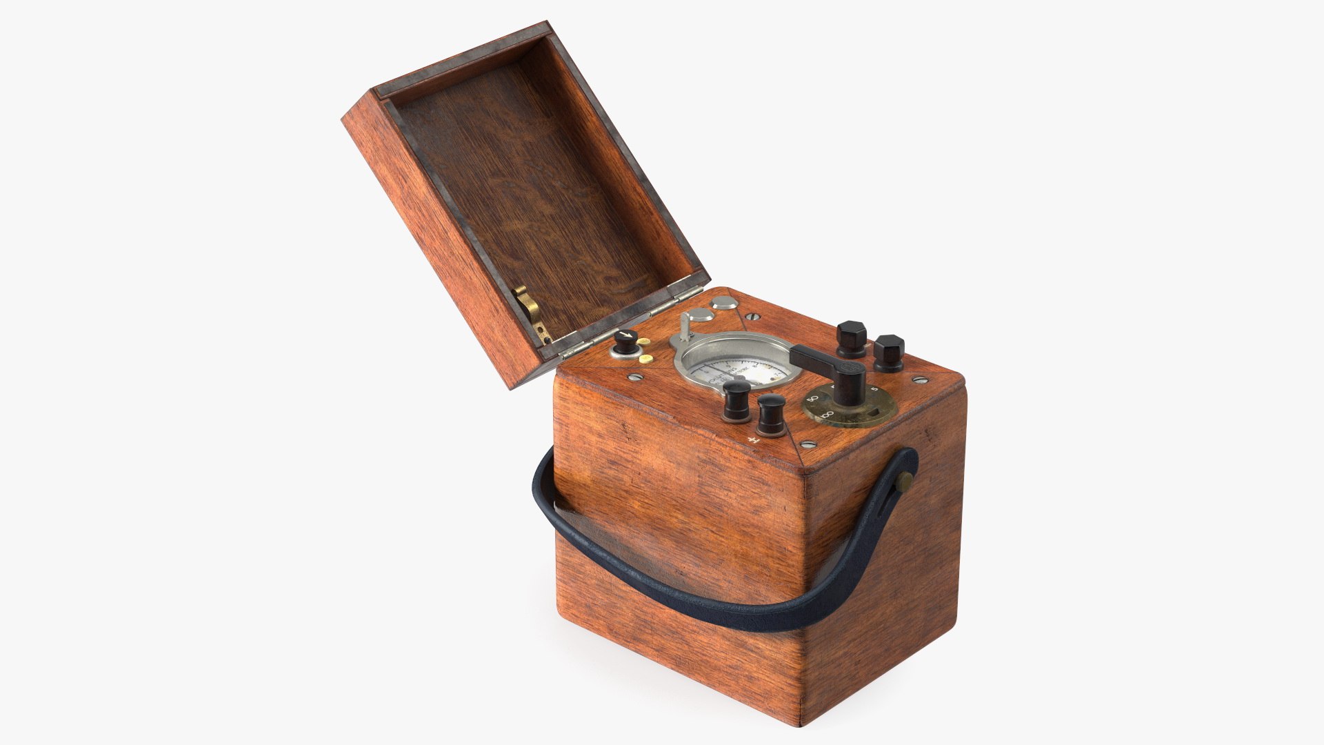 General Electric Antique Portable Watt Hour Meter 3D model preview