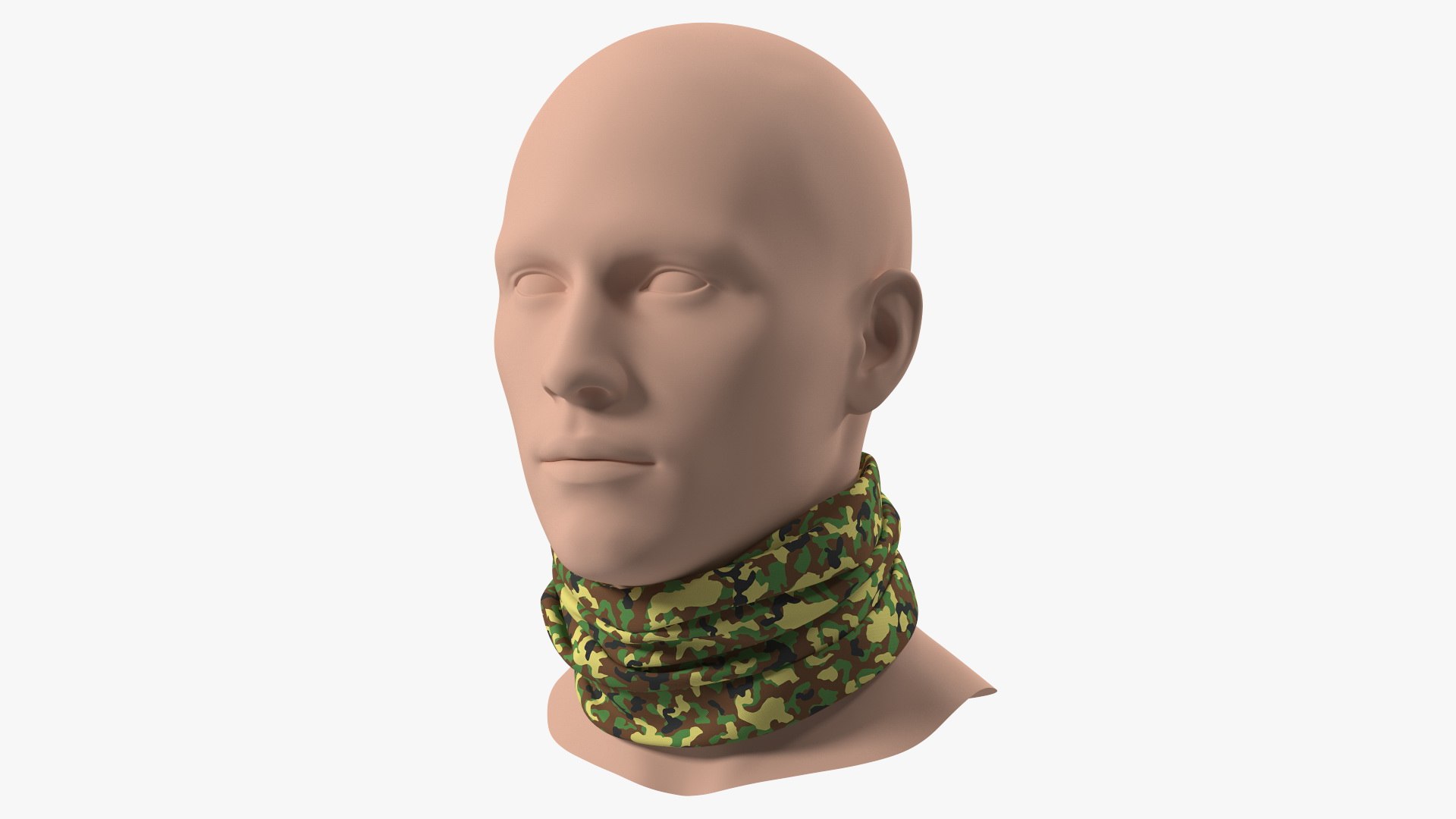 Multi Functional Neck Gaiter Camouflage 3D model preview