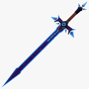 Fantasy Stylized Sword 3D model