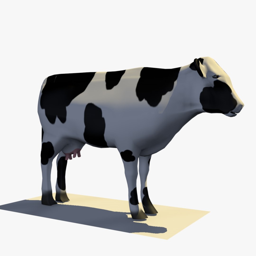 3D Realistic Cow Rigged Model - TurboSquid 1152462