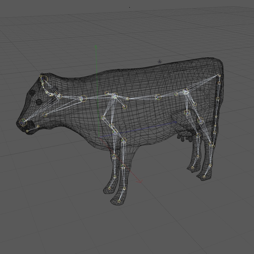 3D Realistic Cow Rigged Model - TurboSquid 1152462