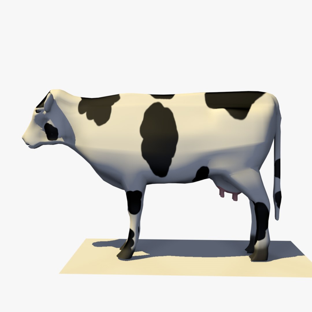 3D Realistic Cow Rigged Model - TurboSquid 1152462