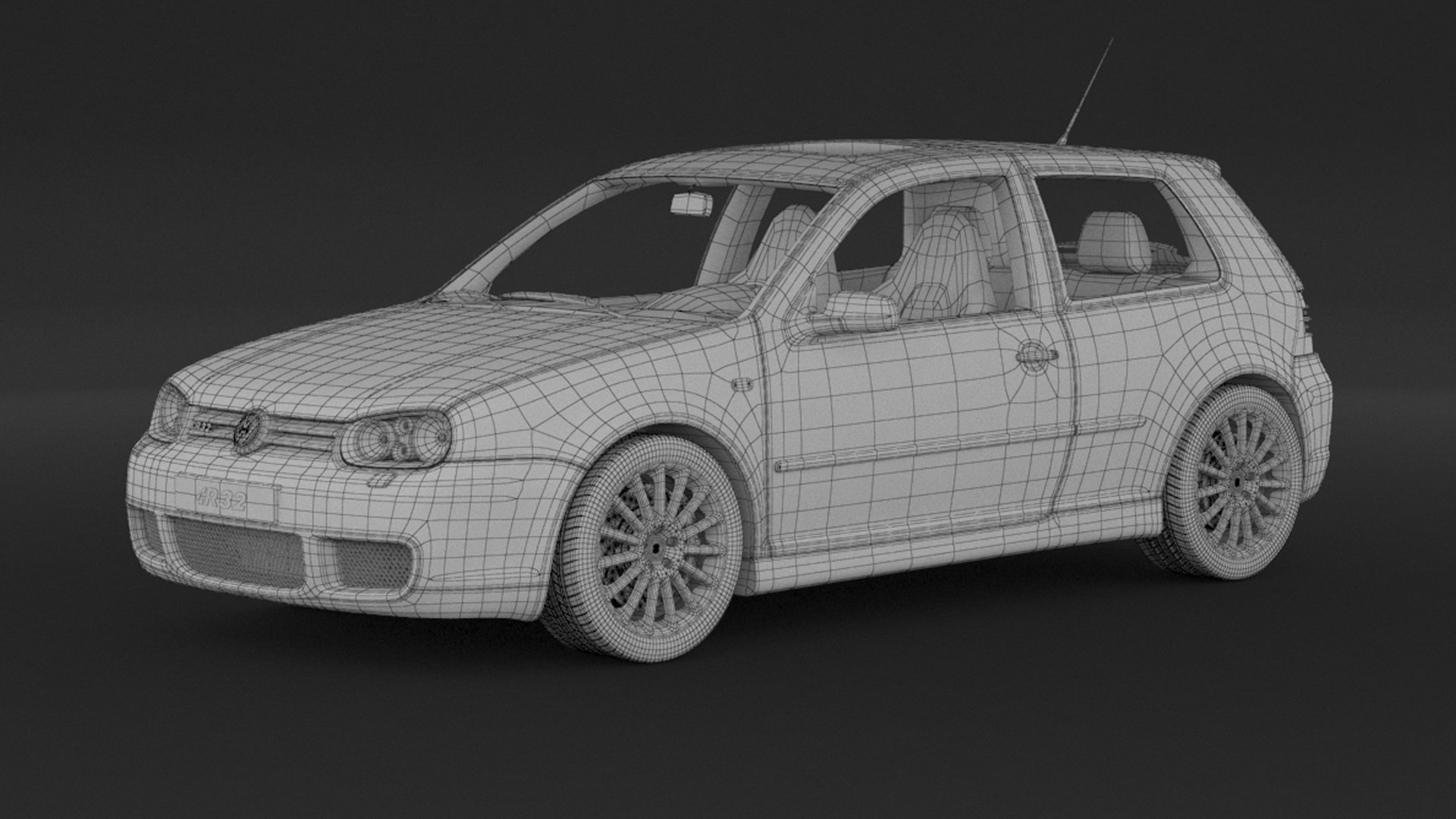 STL file Volkswagen Golf IV R32 2004 🚗・3D printer design to