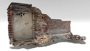 old brick wall 3D model