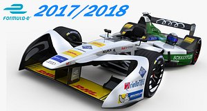 3D model formula e audi sport