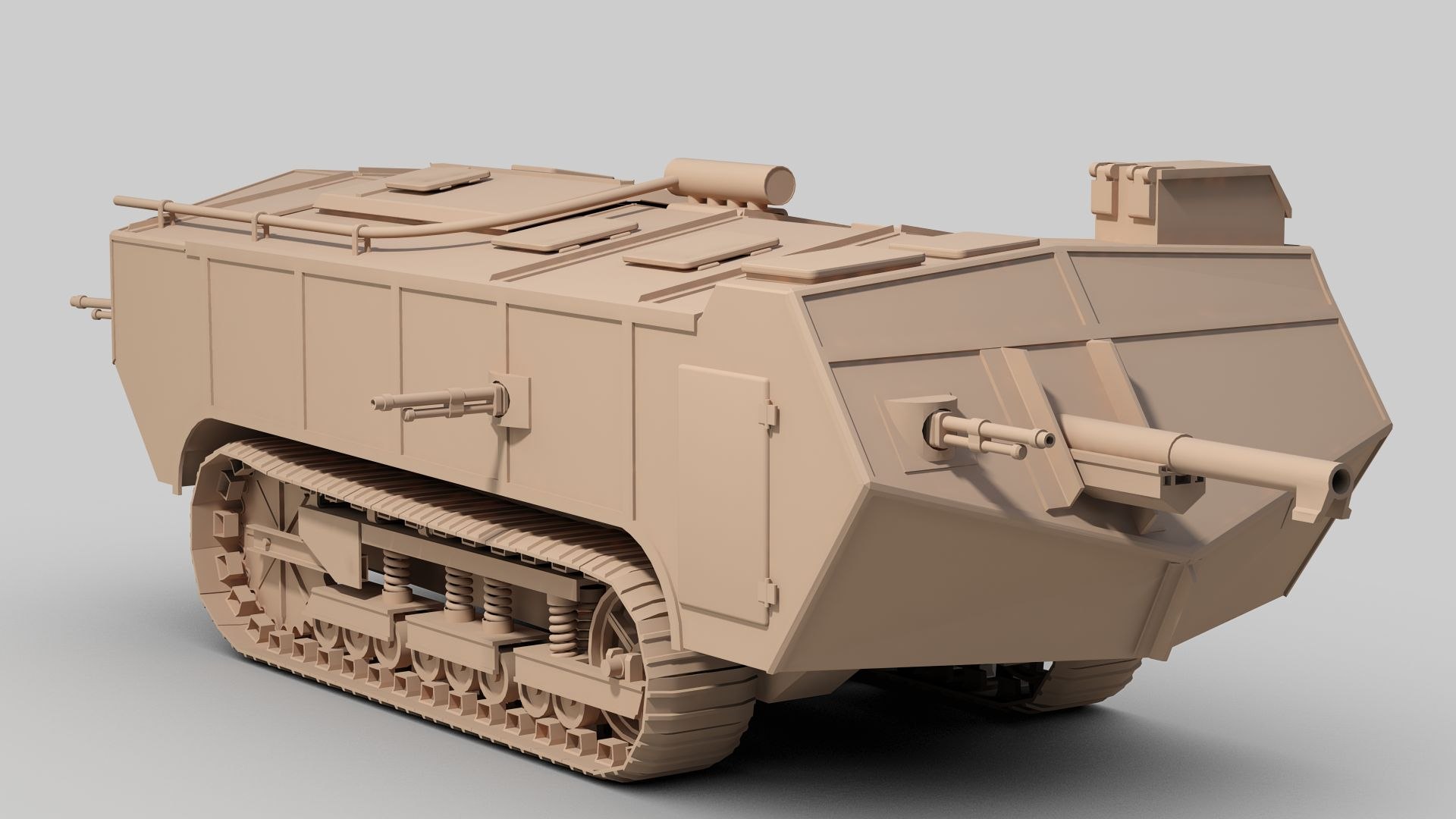 Saint Chamond Tank Model - TurboSquid 1942359