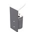 Zigzag wall mounted gray ashtray