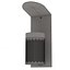 Zigzag wall mounted gray ashtray