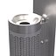 Zigzag wall mounted gray ashtray