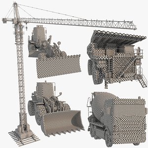 Heavy Construction Machinery 5 in 1 UVW Only 3